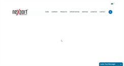 Desktop Screenshot of nexport.com.br