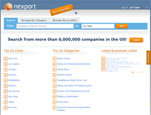 Tablet Screenshot of nexport.com
